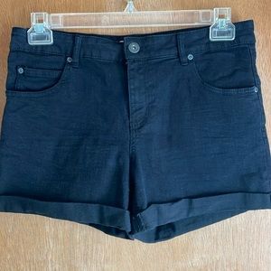 Highway Jeans Cuffed Black Gun Metal Rivets Sz 11/12